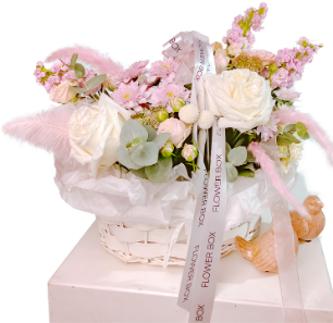 Букет в корзине